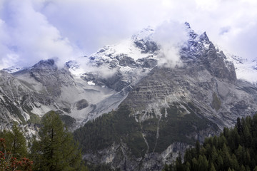 alps in the summer at an altitude of 1986, Italy