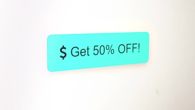Get 50% off Button incentive for product videos and web stores, OK for commercial use as elements are open source, this clip gives you 6 button colors, check my portfolio for more buttons.