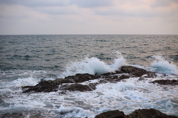 Waves and rocks