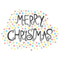 merry christmas greeting card design