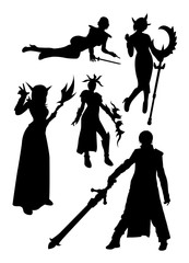 Costume silhouette. Good use for symbol, logo, web icon, mascot, sign, or any design you want. 