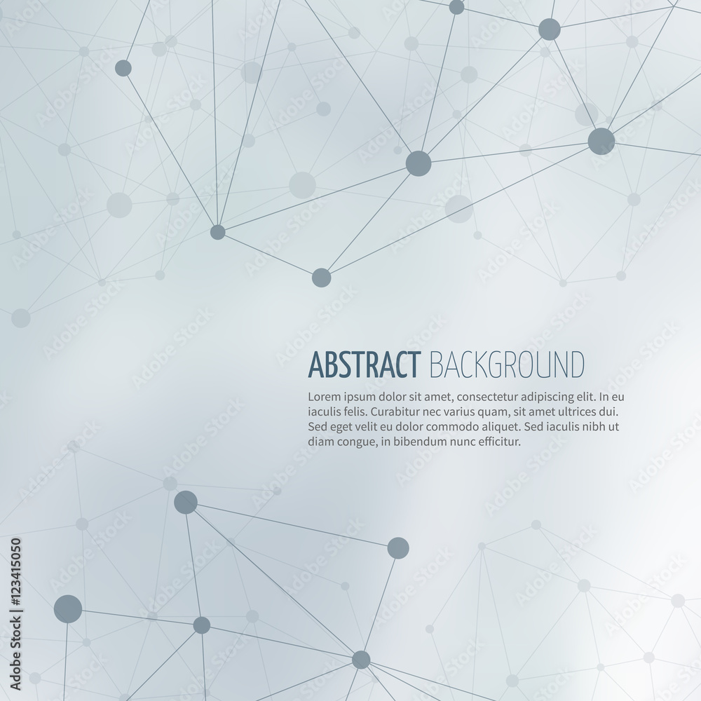 Poster society network structure abstract vector background