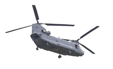 LEEUWARDEN, NETHERLANDS - JUNI 11 2016: Chinook CH-47 military h © michaklootwijk