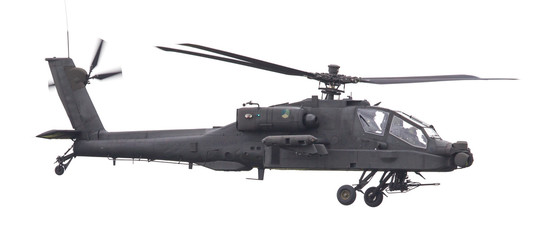 Fototapeta na wymiar LEEUWARDEN, THE NETHERLANDS - JUN 11, 2016: Boeing AH-64 Apache