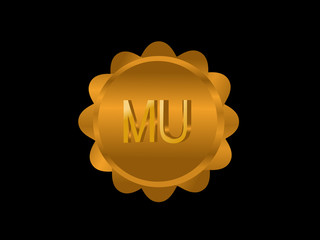 MU Initial Logo for your startup venture