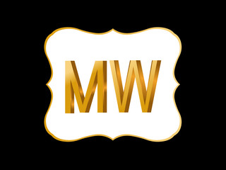 MW Initial Logo for your startup venture