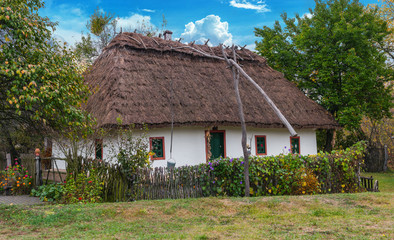 Plakat Ukrainian traditional house