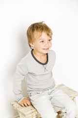 beautiful fashionable young boy