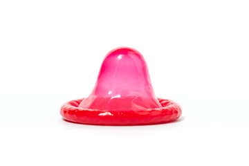 Condom. Safe sex and birth control concept.