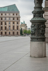 Berliner Innenstadt, Vor dem dem Reichstag mit Blick zum Brandenburger Tor © F. Krawen