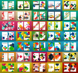 Obraz premium Mega collection of business annual report brochure templates