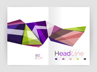 Fototapeta premium Abstract background annual report template