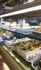 Showcase pastry cafe, shop.