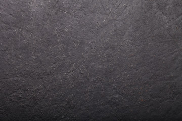 The bottom of the old cast-iron frying pan