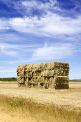 straw bales in Castilla fields, Spain
