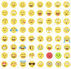 Emoticon emoji set.   icon.   design.   flat.   art.   image.
