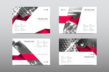 Brochure layout template flyer design vector, Magazine booklet cover abstract background