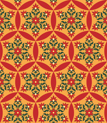 Arabesque. Pattern in Moorish style. Arab seamless texture. Element of design. Islamic  background. Oriental ornament