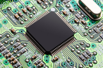 Microchip, electronics concept