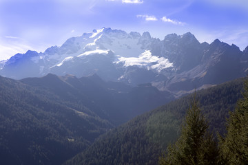 Naklejka premium view of the Italian Alps, Italy