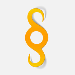 Naklejka premium realistic design element. paragraph