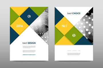 Brochure layout template flyer design vector, Magazine booklet cover abstract background