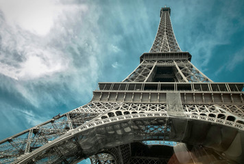 The Eiffel tower is one of the most recognizable landmarks in th