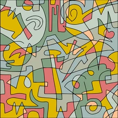Afwasbaar Fotobehang Klassiek abstract achtergrond met abstracte kleuren