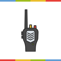 Radio transceiver color icon.