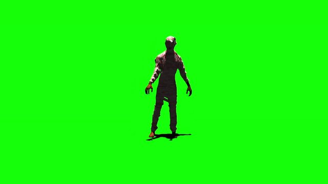 Lustige tanzende Mumie vor Green Screen/Animation