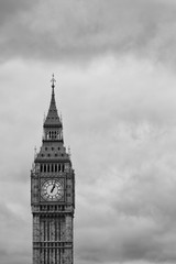Fototapeta na wymiar Big Ben in B&W, London