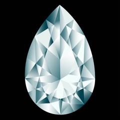 Diamond cut "pear"