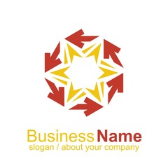 Obraz premium arrow vector logo