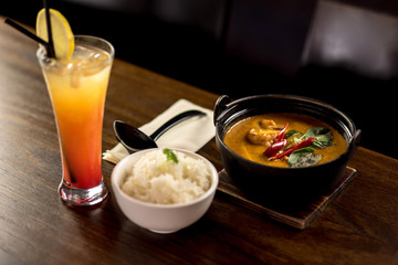 Delicious indian dish is ready to serve.