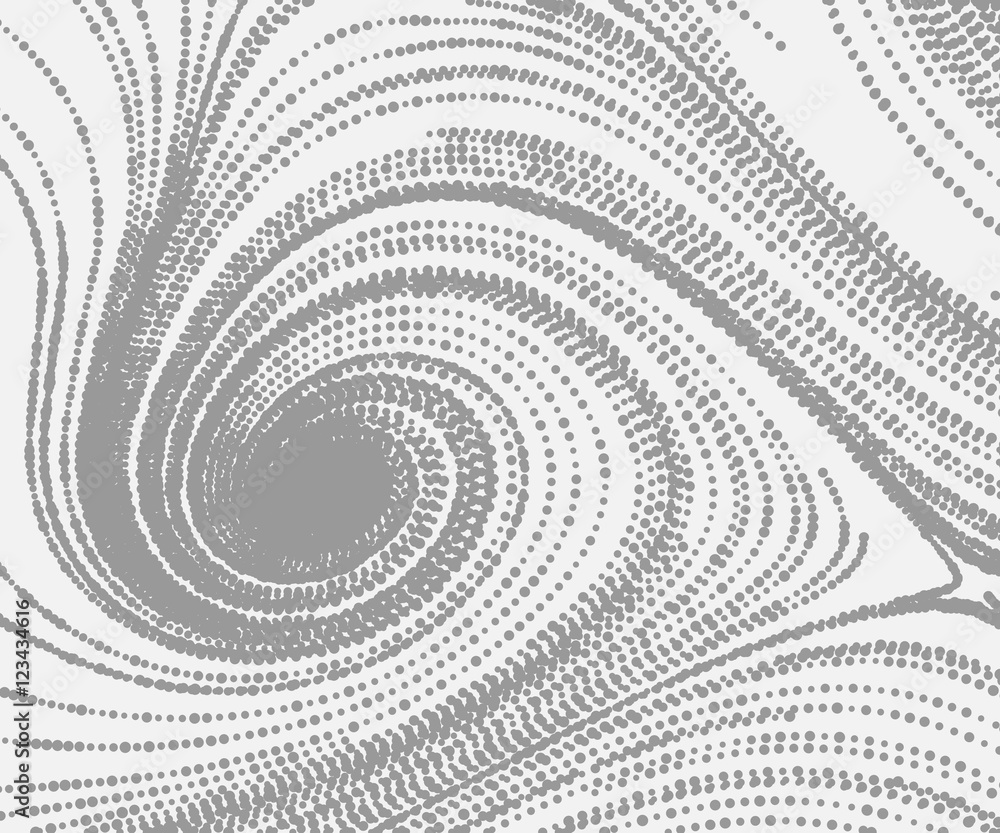Poster abstract curl background with swirled particle stripes.
