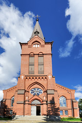 Fototapeta na wymiar Church in Nurmes, Finland