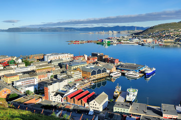 view of Hammerfest City, Norway