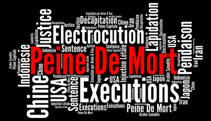 Peine de mort nuage de mots