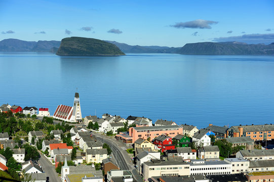 view of Hammerfest City, Norway
