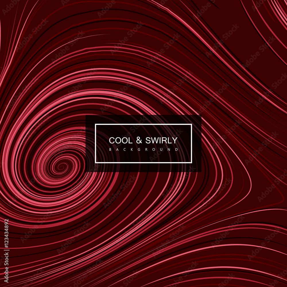 Aufkleber abstract artistic curl background with swirled stripes.