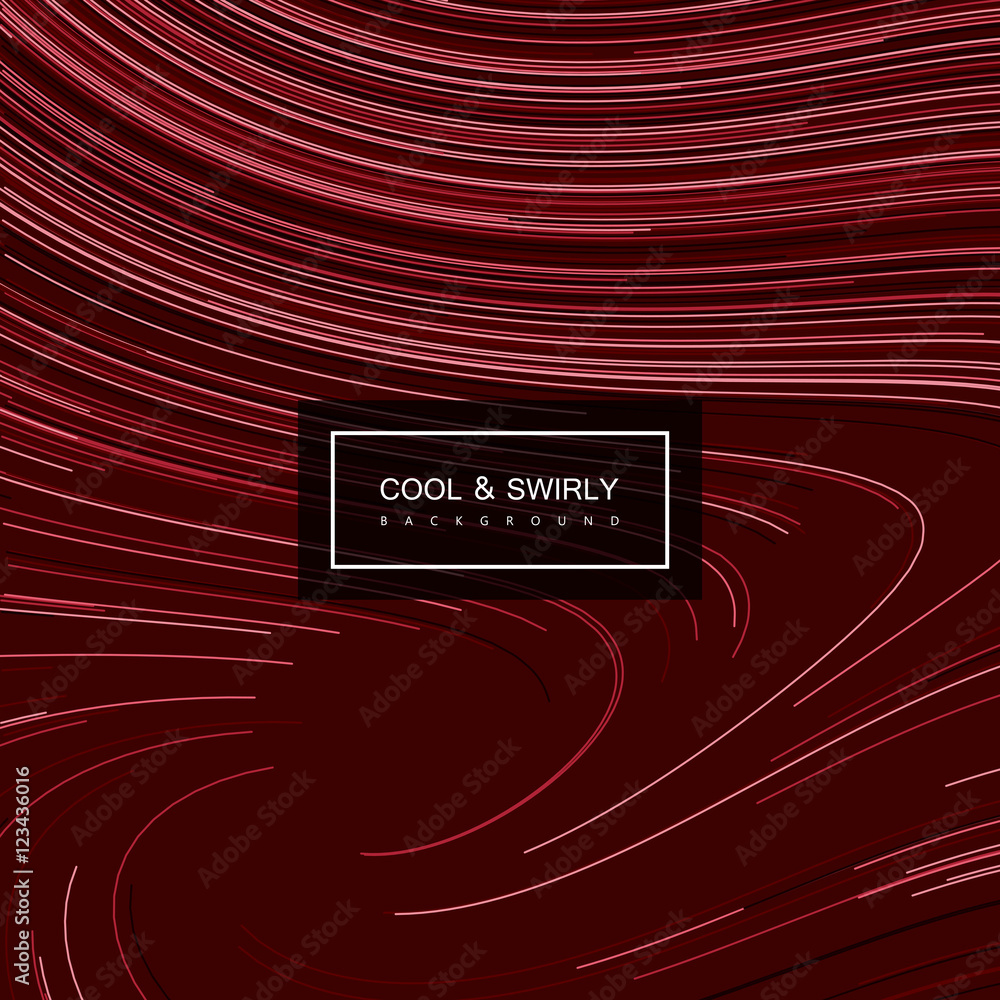 Poster Abstract artistic curl background with swirled stripes.