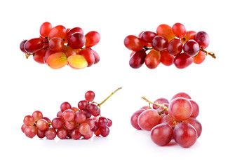 grapes isolated on over white background