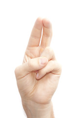 Orthodox Old Believers gesture,