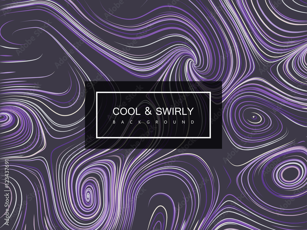Aufkleber abstract artistic curl background with swirled stripes.