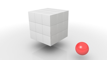 Cubes in a arrangement