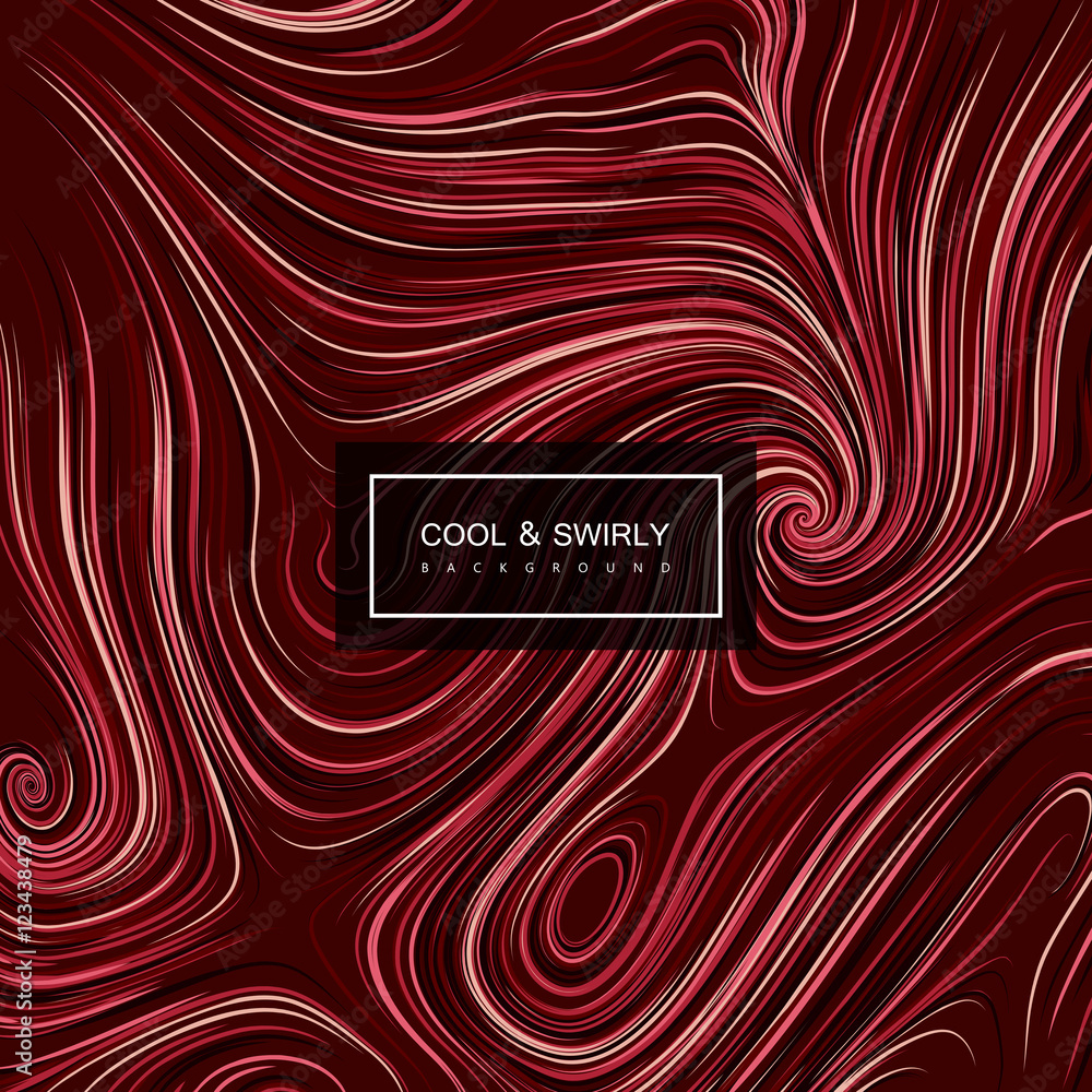 Aufkleber abstract artistic curl background with swirled stripes.