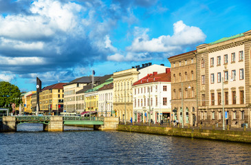 Fototapeta na wymiar Canal in the historic centre of Gothenburg - Sweden