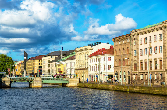 Canal in the historic centre of Gothenburg - Sweden
