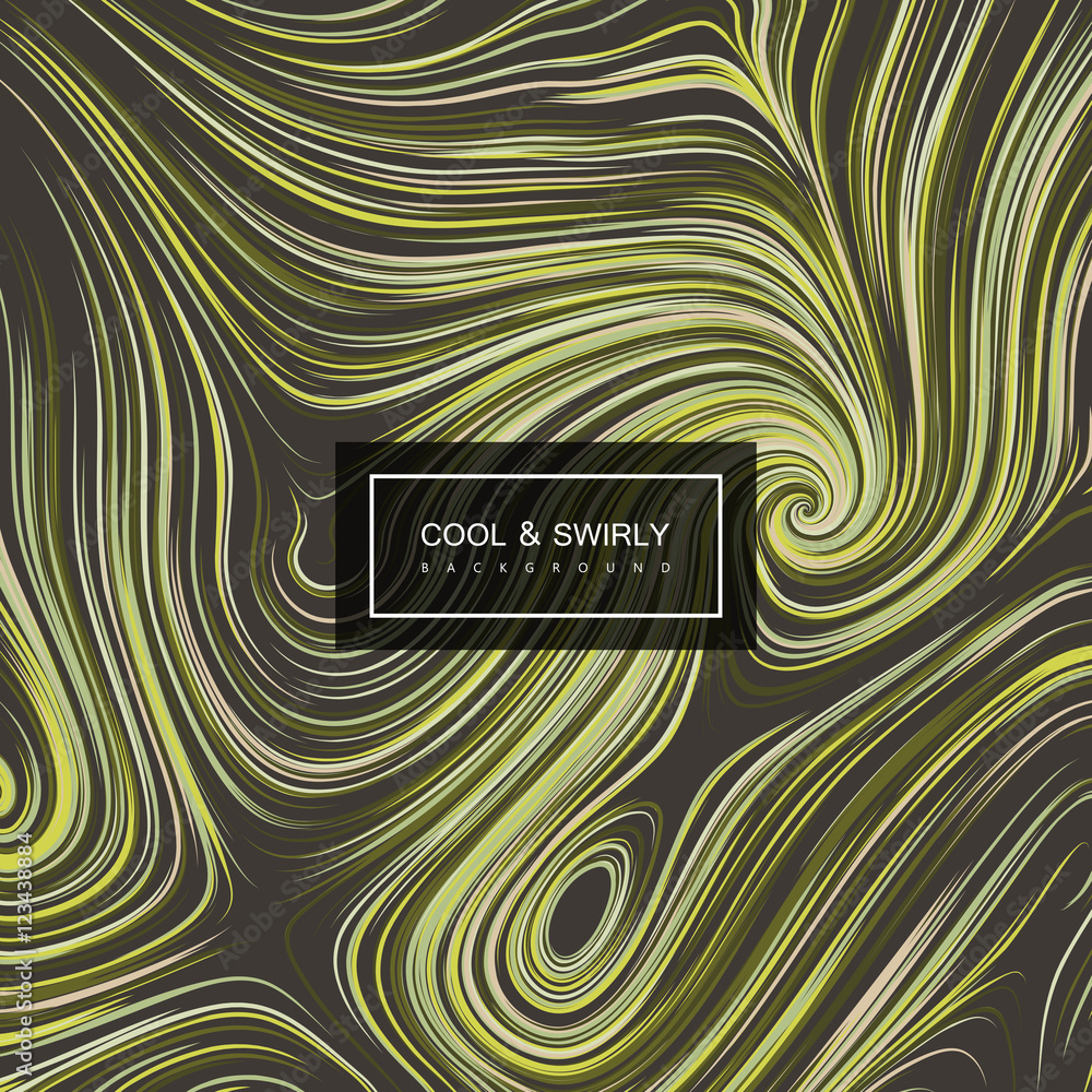 Aufkleber abstract artistic curl background with swirled stripes.