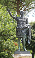 bronze statue of the emperor Caesar Augustus